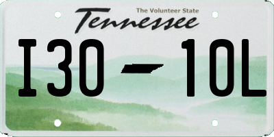 TN license plate I3010L