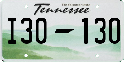 TN license plate I3013O