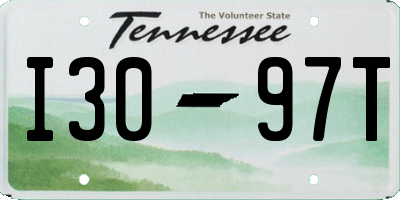 TN license plate I3097T