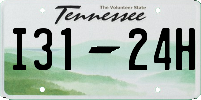 TN license plate I3124H