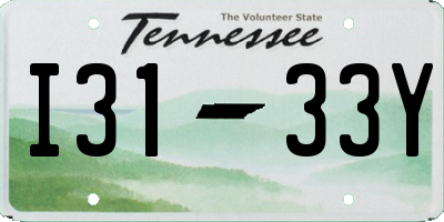 TN license plate I3133Y