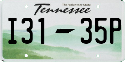 TN license plate I3135P