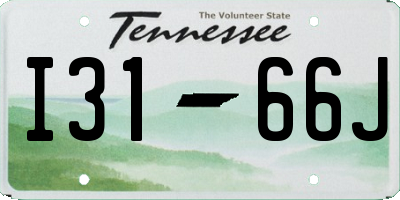TN license plate I3166J