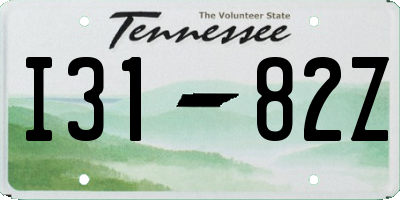 TN license plate I3182Z