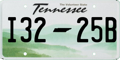 TN license plate I3225B