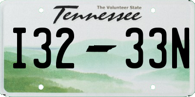 TN license plate I3233N