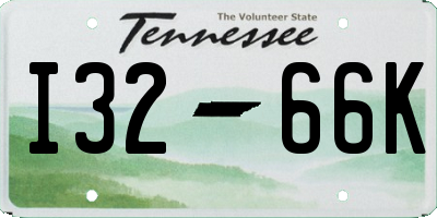 TN license plate I3266K