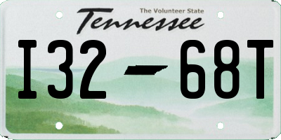 TN license plate I3268T