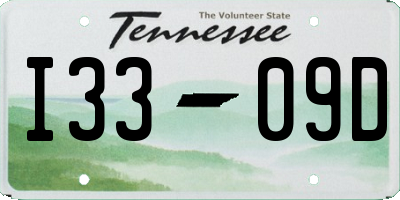 TN license plate I3309D