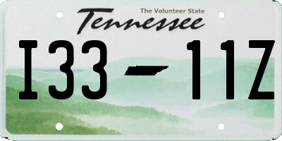 TN license plate I3311Z