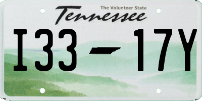 TN license plate I3317Y
