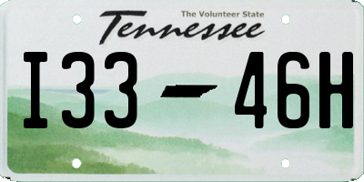 TN license plate I3346H