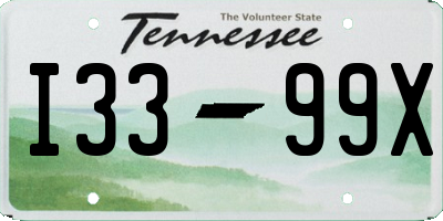 TN license plate I3399X
