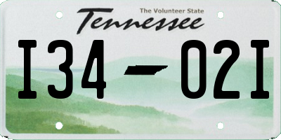 TN license plate I3402I