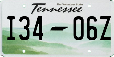 TN license plate I3406Z