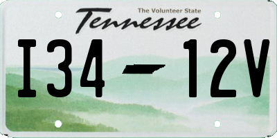 TN license plate I3412V