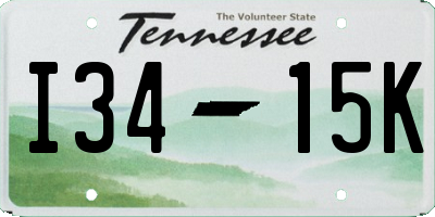 TN license plate I3415K
