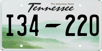 TN license plate I3422O