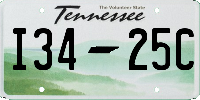 TN license plate I3425C