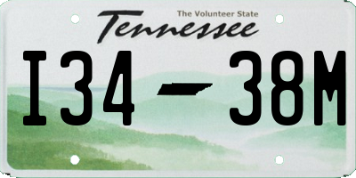 TN license plate I3438M