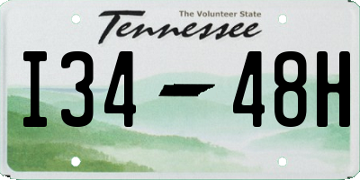 TN license plate I3448H
