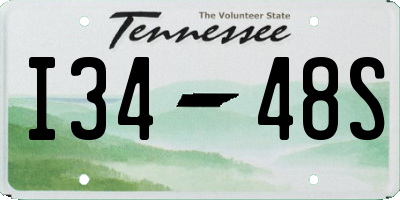 TN license plate I3448S