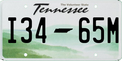 TN license plate I3465M