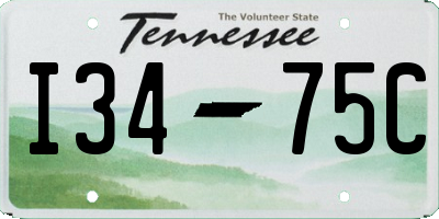 TN license plate I3475C