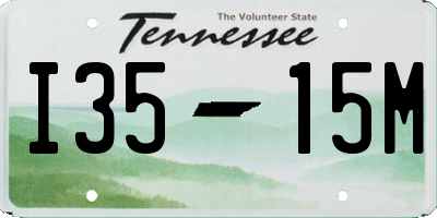TN license plate I3515M