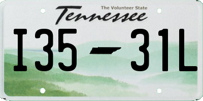 TN license plate I3531L