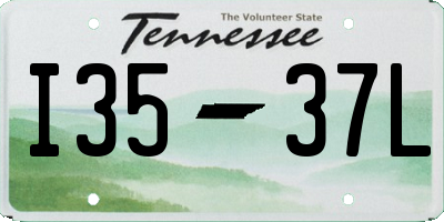 TN license plate I3537L