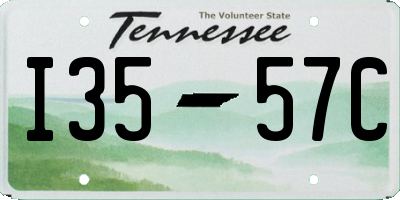 TN license plate I3557C