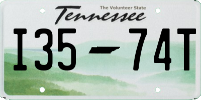 TN license plate I3574T