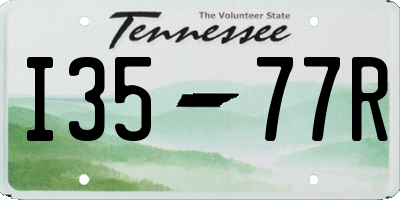 TN license plate I3577R