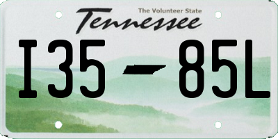 TN license plate I3585L