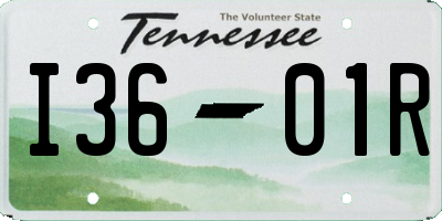 TN license plate I3601R