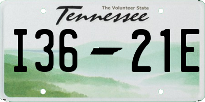 TN license plate I3621E