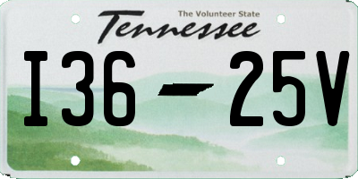 TN license plate I3625V