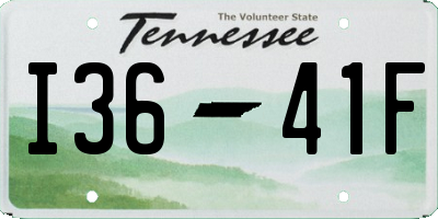 TN license plate I3641F