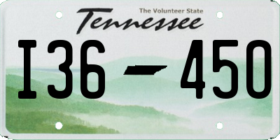 TN license plate I3645O