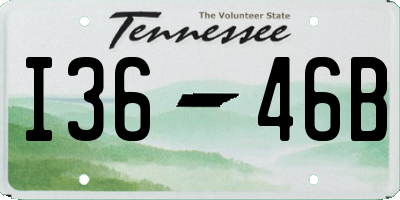 TN license plate I3646B