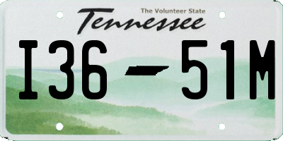 TN license plate I3651M