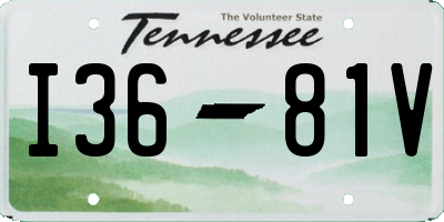 TN license plate I3681V