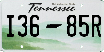 TN license plate I3685R