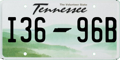 TN license plate I3696B