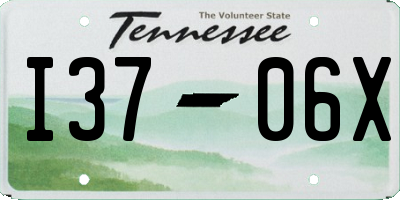 TN license plate I3706X
