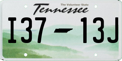 TN license plate I3713J