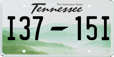 TN license plate I3715I