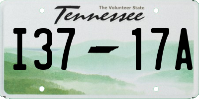 TN license plate I3717A