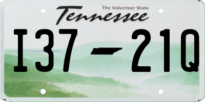 TN license plate I3721Q